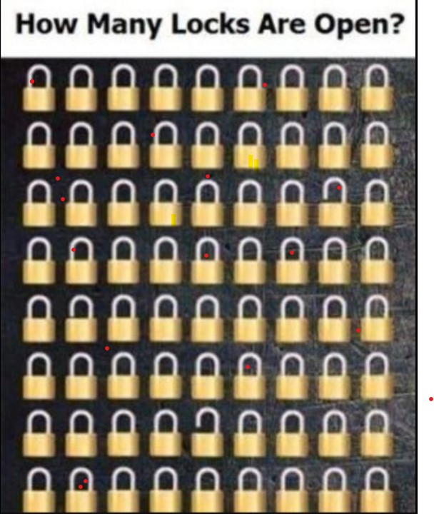 How many locks are open? ARABEDATSH