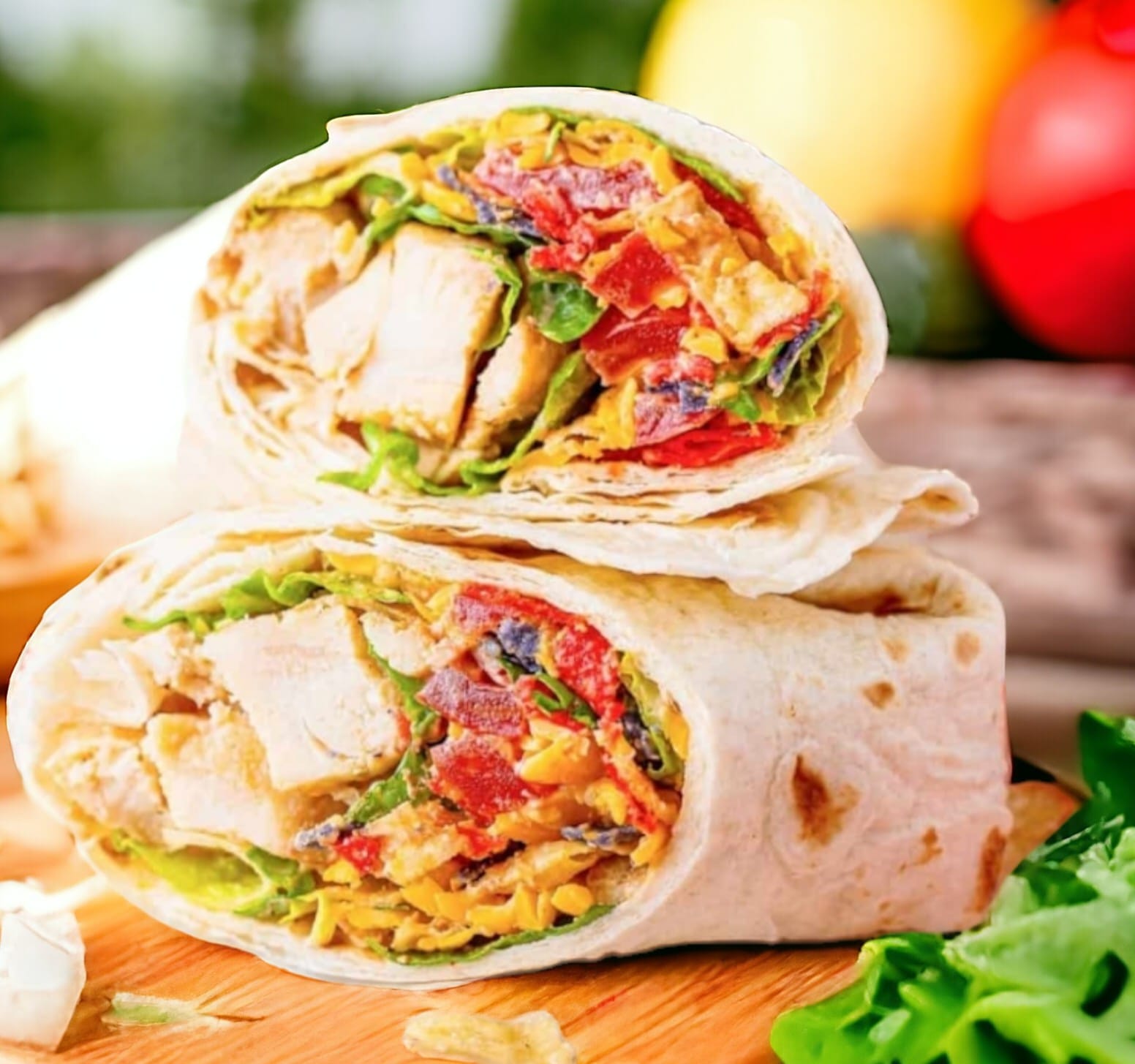 Simple Homemade Chicken Wraps 