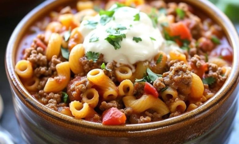 Pasta with Ground Beef and Tomato Sauce | ARABE-DATSH